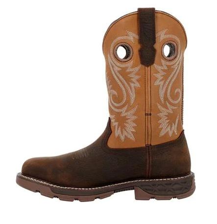 Carbo-Tec FLX 11" Waterproof Pull On Workboot - Brown/Orange
