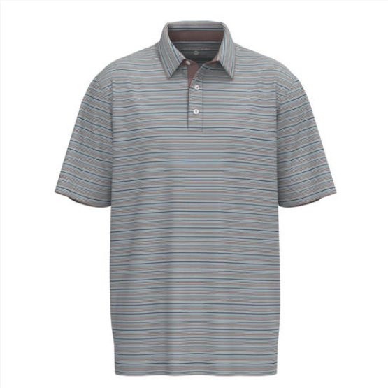 Sawgrass Stripe Polo - Overcast