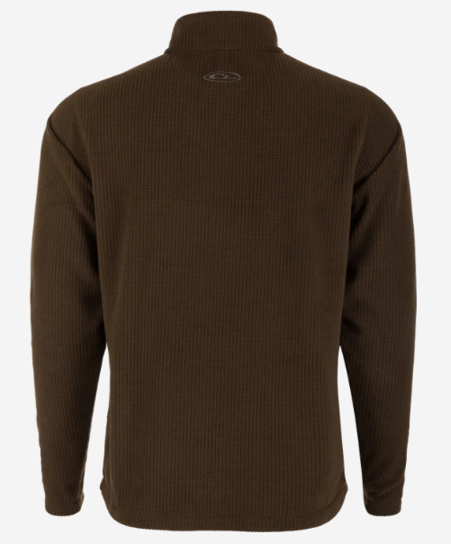 Fall River Grid Fleece Half-Zip Pullover - Kalamata Olive