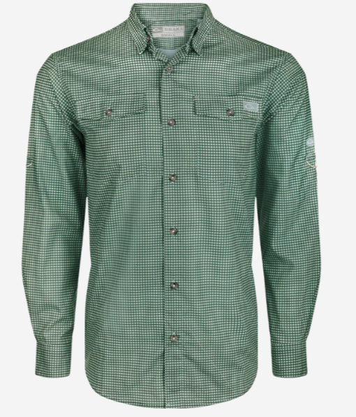 Frat Gingham Check Button Down - Pine Needle