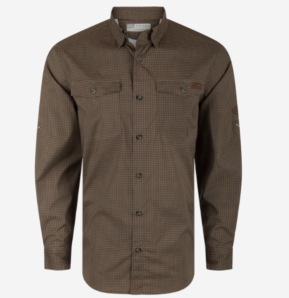 Frat Gingham Check Button Down - Chocolate Chip