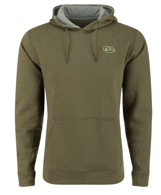 Three End Solid Hoodie - Kalamata Olive