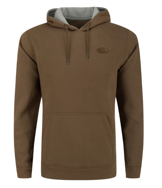 Three End Solid Hoodie - Chocolate Chip
