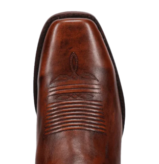 Wade Honey Brown Leather Square Toe Boot