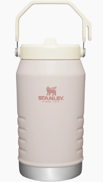 The IceFlow™ Flip Straw Jug 64 oz. - Rose Quartz