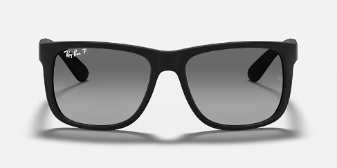 Justin Classic Rubber Black Light Grey Gradient Polarized Lense