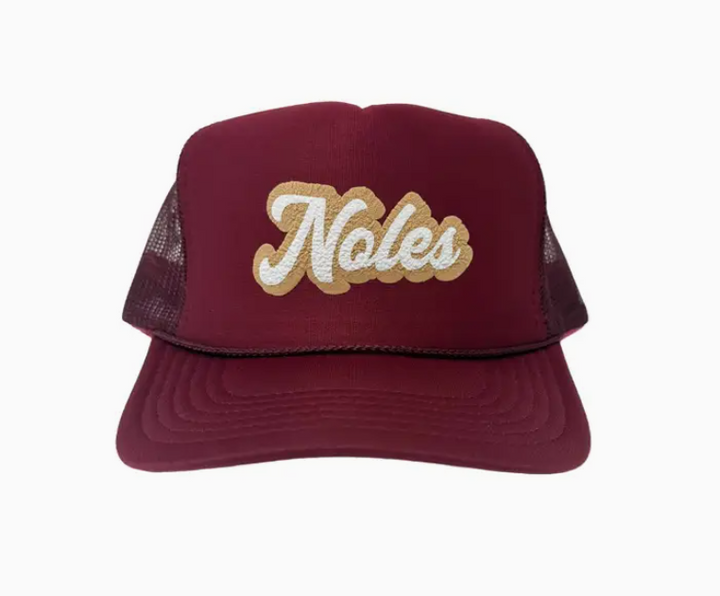Noles Double Puff Script - GarnetTrucker