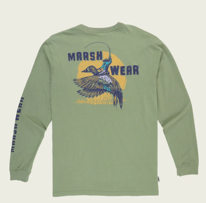 Mallard Rodeo Long Sleeve T-Shirt - Loden