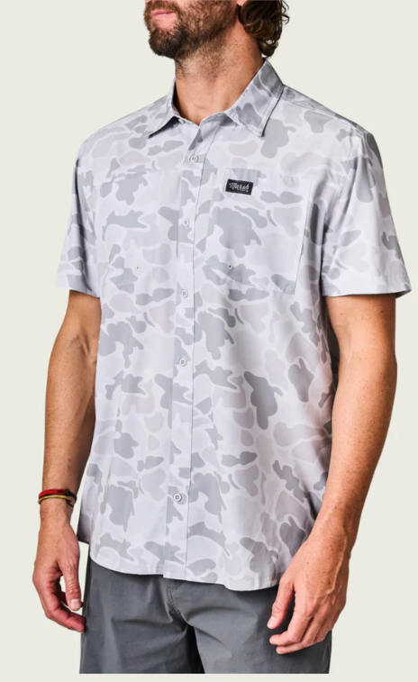 Lenwood Hagood SS Button Up - Gray Mallard Camo