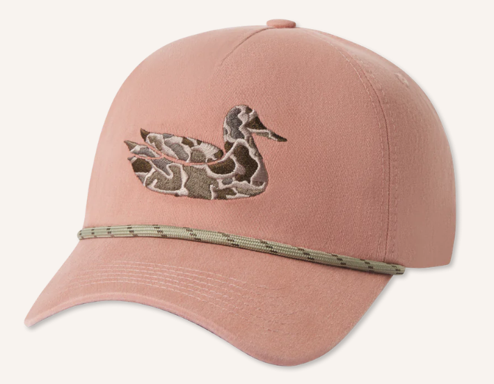 Ensenada Rope Hat Camo Duck - Salmon