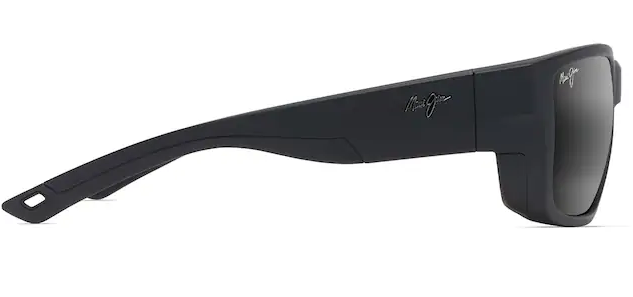 Amberjack Polarized - Matte Black with Black Rubber w/ Neutral Grey