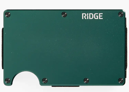 Aluminum - Forest Green - Money Clip