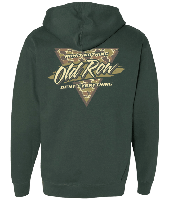 Camo Retro Triangle Hoodie - Alpine Green