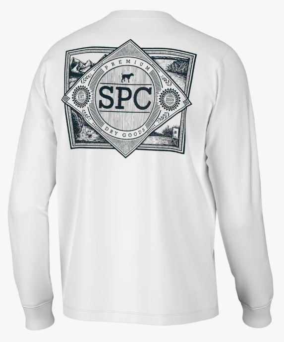 Premium Dry Goods LS Tee - White