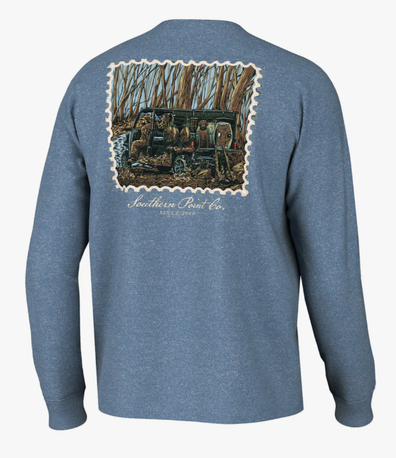 Kennel Up LS Tee - Captain's Blue