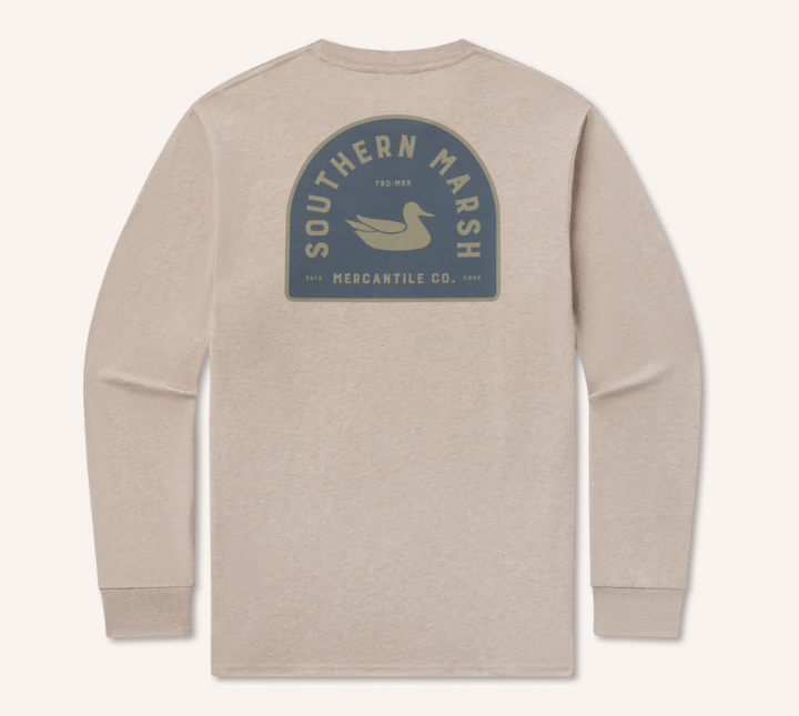 Mercantile Dome Tee - Long Sleeve Tee - Washed Burnt Taupe