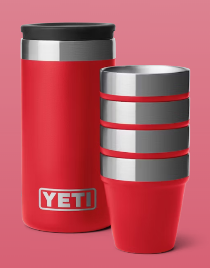 YETI® Shot Glass Set with Carrying Case - Rescue Red