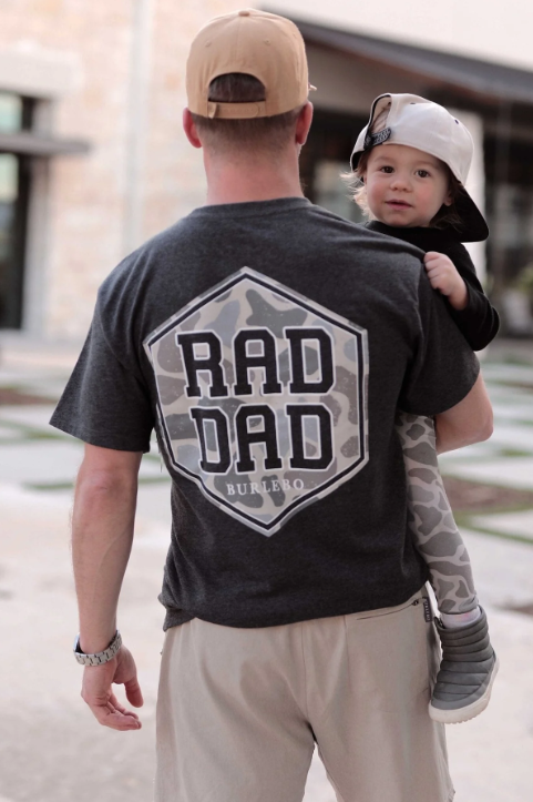 SS Tee - Rad Dad - Heather Black