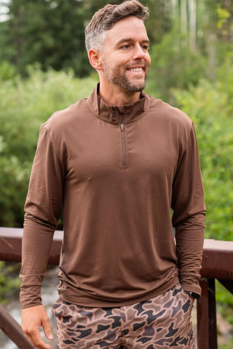 Performance Quarter Zip - Heather Brown