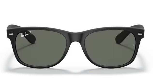 New Wayfarer Rubber Black G-15 Polarized Green