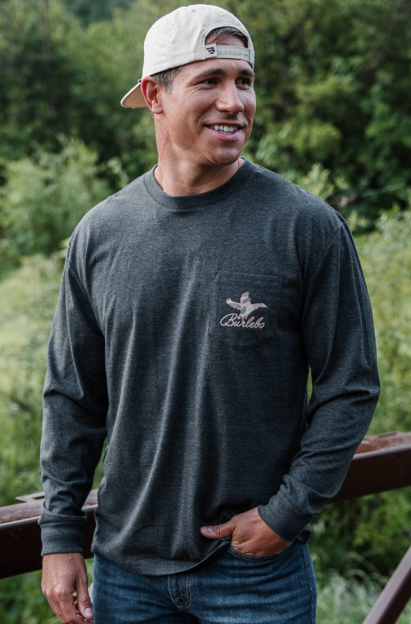 Ducks Flying In LS - Heather Black