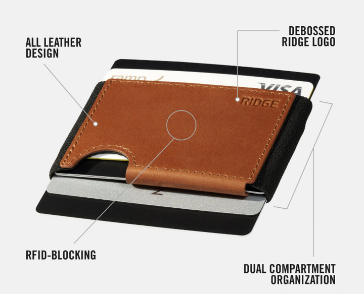 Ridge BiFlex Wallet - Tobacco Brown