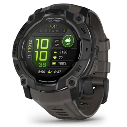 Instinct® 3 – 50 mm, AMOLED - Black with Charcoal Band