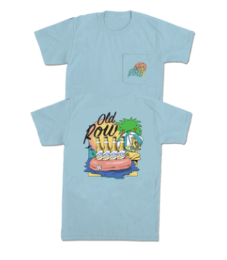 Beer Floats Pocket Tee - Chambray