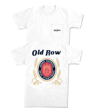 Old Row Retro Can Pocket Tee - White
