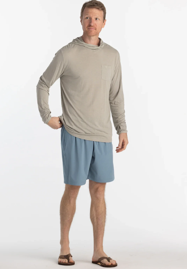 Men's Bamboo Lightweight Hoodie - Sandstone