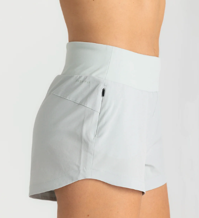 Women's Bamboo-Lined Active Breeze Short – 3" - Sky Gray
