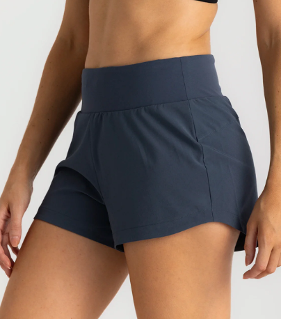 Women's Bamboo-Lined Active Breeze Short – 3" - Blue Dusk II
