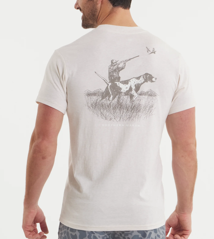 Pointer Uplander Tee - Washed Pebble