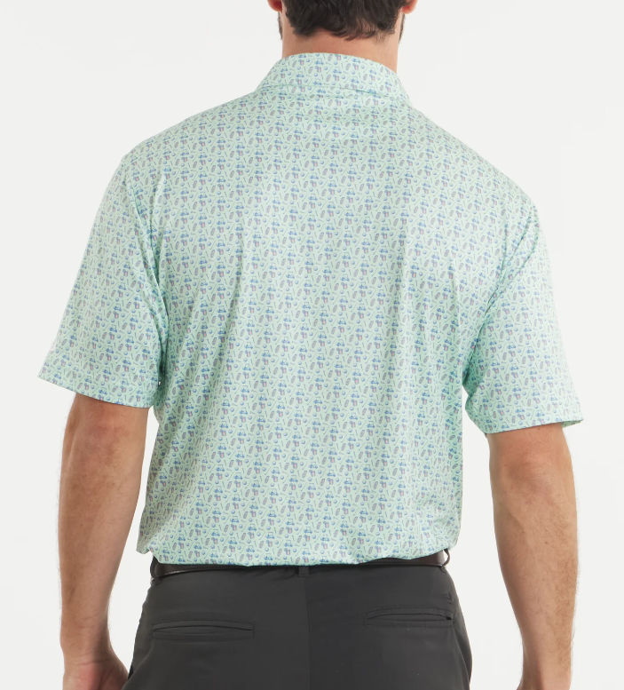 Flyline Performance Polo - Cart Path Only - Seafoam