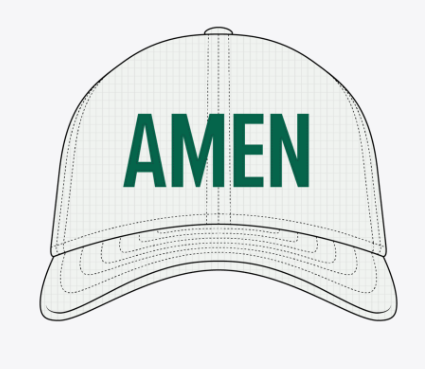 Youth Champions Hat - Amen - White
