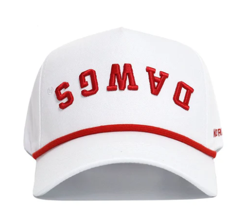 Upside Down Dawgs Hat - Whiteout