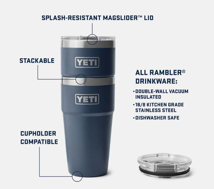 Rambler® 20 oz Stackable Cup - Black