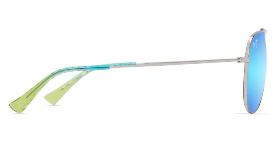 Hauoli Shiny Silver Blue & Green w/ Blue Hawaii