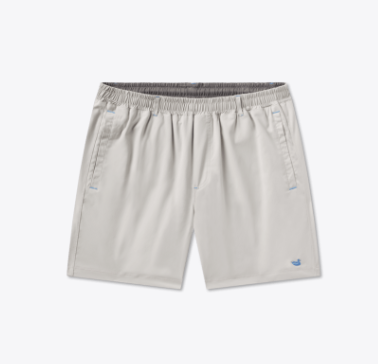 Billfish Lined Performance Short - Light Gray