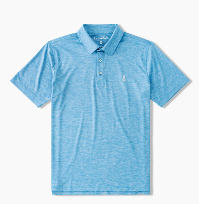 The Deep Sea Fishin' Polo - Bright Blue