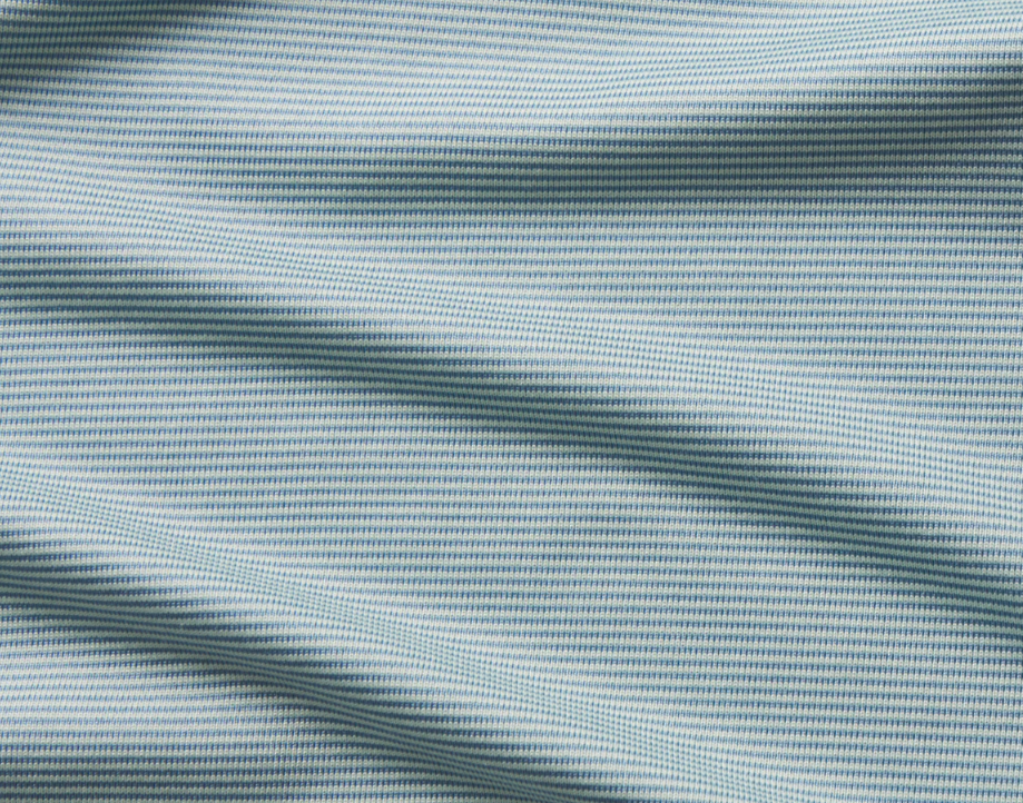 Bermuda Performance Polo - Wellington Stripe - Antigua Blue