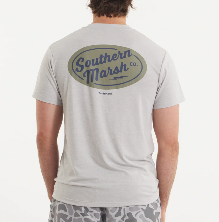 FieldTec™ Pro Heathered Tee - Lit Up - Light Gray