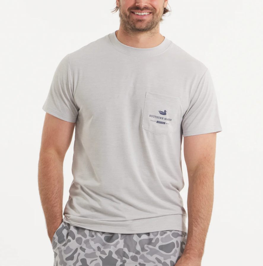 FieldTec™ Pro Heathered Tee - Lit Up - Light Gray