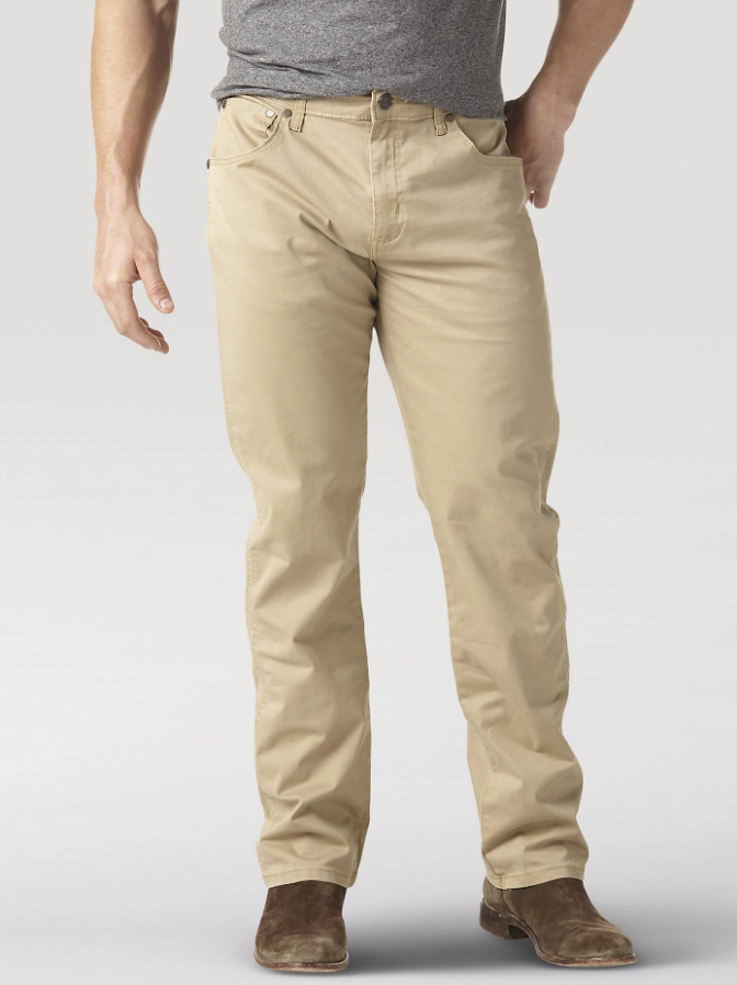 Wrangler Retro Premium Slim Fit Straight Jean - Khaki