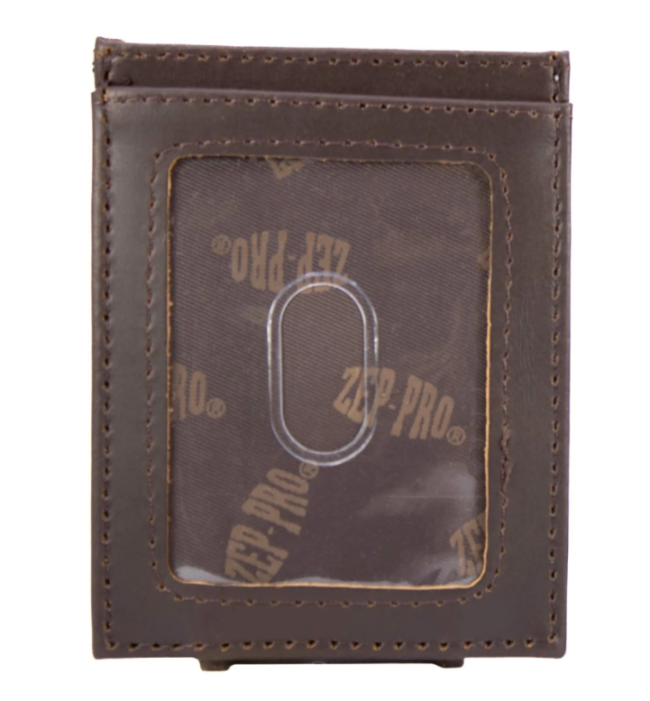 Brown Old School Camo Front Pocket Wallet - Buck Concho