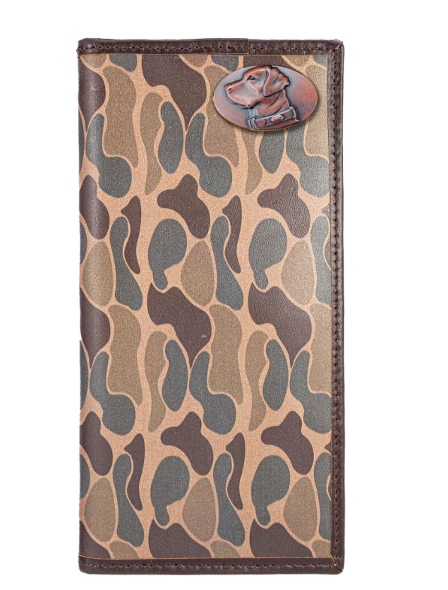 Brown Old School Camo Roper Wallet - Lab Concho