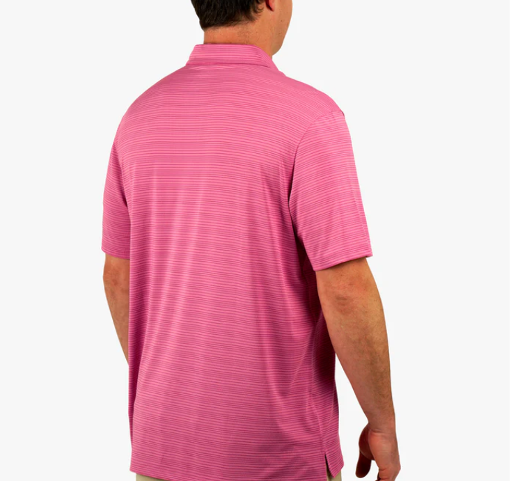 Link SS Performance Polo Shirt - Flamingo Pink