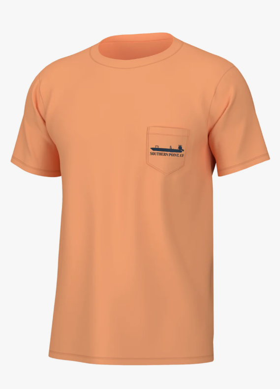 Skiff Skipper Short Sleeve Tee - Tangerine