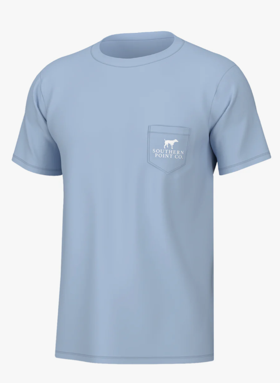 Pointer Pontoon Short Sleeve Tee - Sky