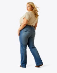 High Rise Elaina Slim Trouser Jeans - Olympia